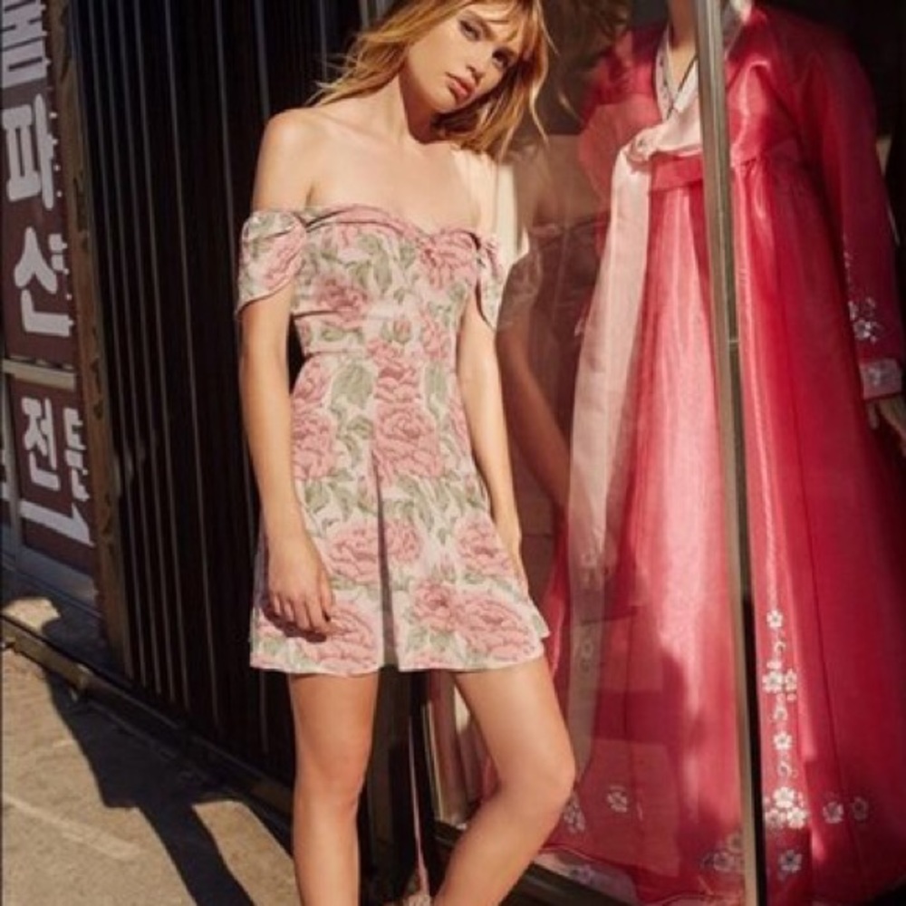 Reformation Rosa Off Shoulder Dress - Picture 3 of 3